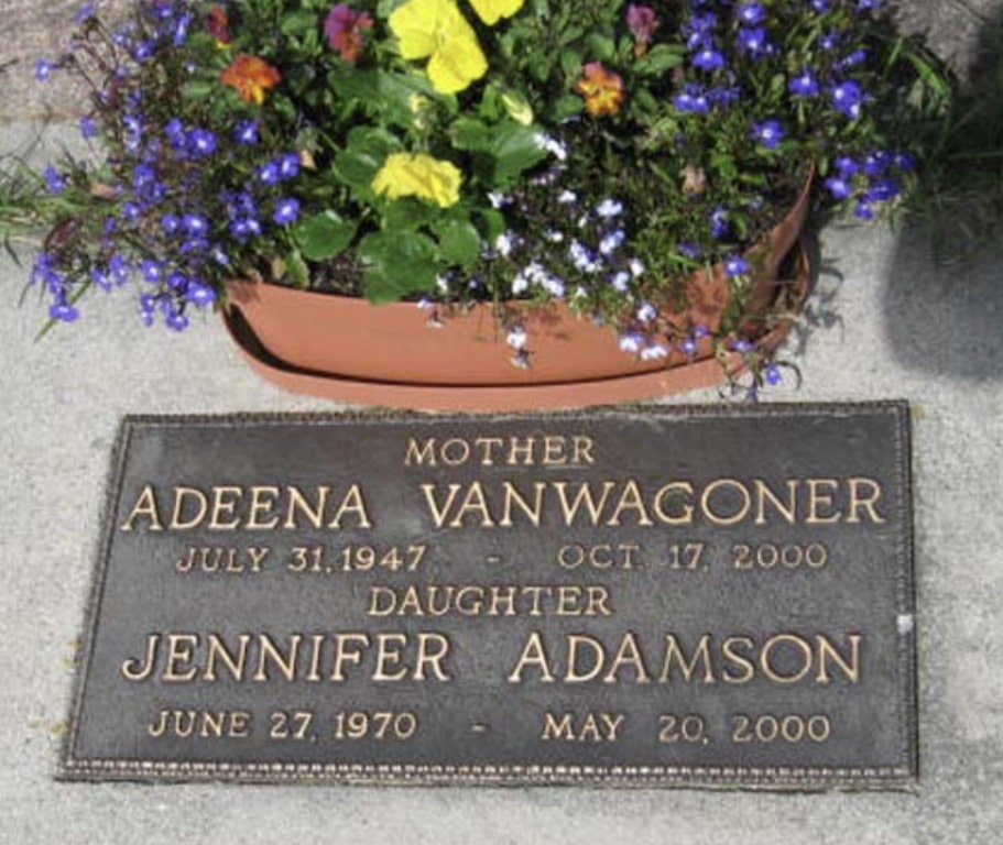 The Cemetery of Mother Adeena VanWagoner and Daughter Jennifer