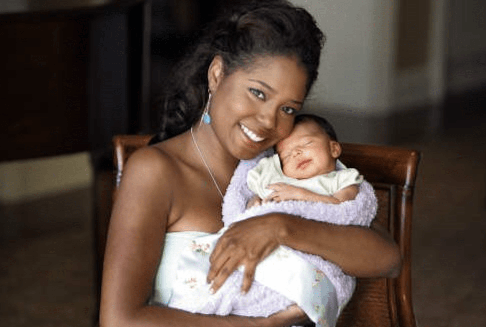 Shar Jackson with her newborn son Kaleb Michael Jackson Federline