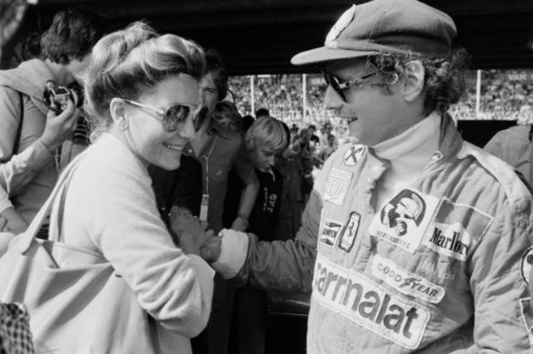 Niki Lauda and Marlene Knaus