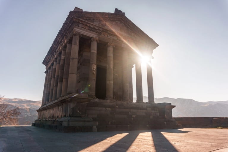 golden hour at garni